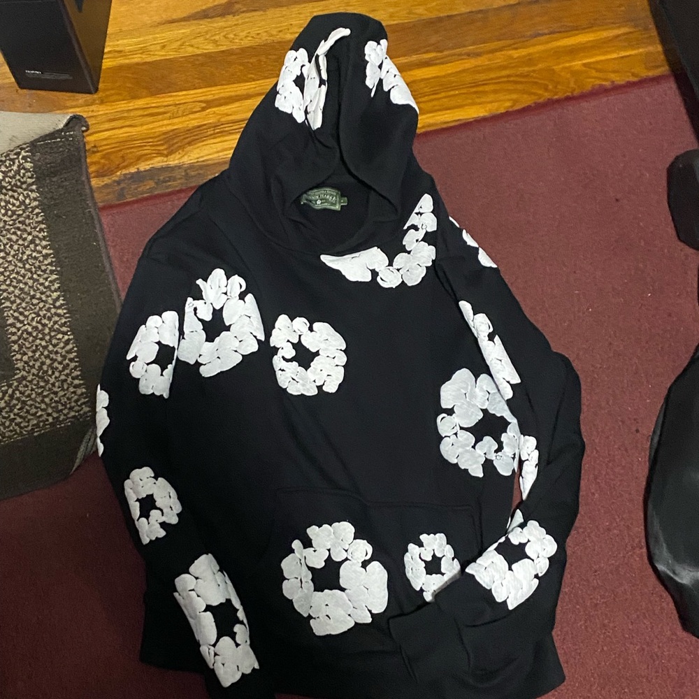 Black and white design hoodie